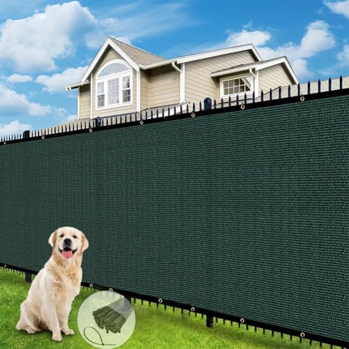 Privacy Fence Screen 3 X 65 FT, Heavy Duty Outdoor Shade Mesh Cloth for Garden, Backyard, Patio, Balcony & More – UV Protection, Windproof & Durable – Easy Installation with Grommets, Customizable - size: 3FT X 65FT