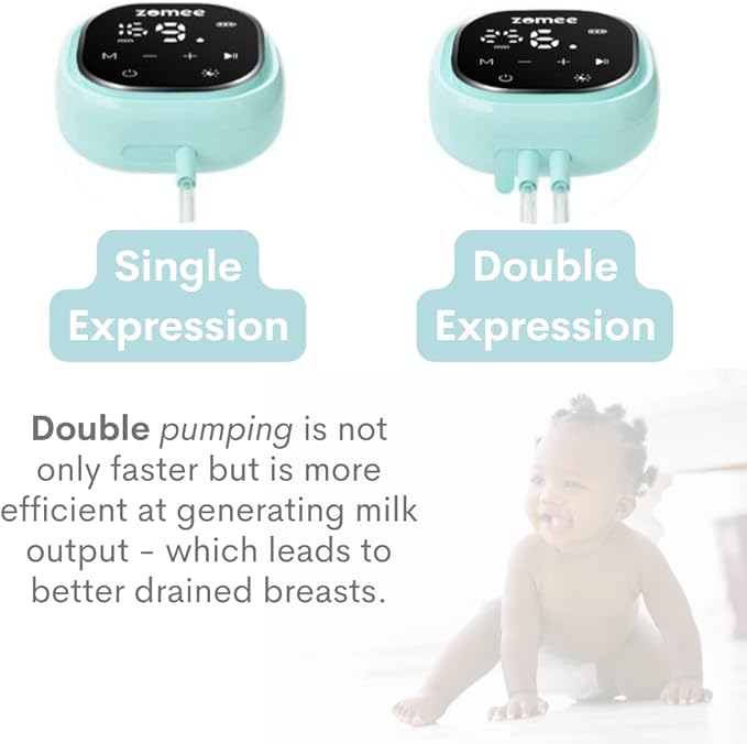 Zomee Air Tubes & Connectors for Z2 Breast Pump(2-Pack 80 CM) Durable & BPA-Free Replacement Tubing Parts