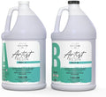 Counter Culture DIY Clear Artist Resin, 2 Gallon Kit, Art Epoxy Supplies for Metallic Stains Acrylic 100% Solids Easy Coat No VOCs Scratch UV Heat Resistant 500 Degrees