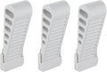 JQK Rubber Door Stopper Wedge, White 3 Pack Soft TPR Premium Door Stops for Bottom of Heavy Duty Door on Tile, Concrete, Carpet, Wooden Floor, DSB61-WH-P3