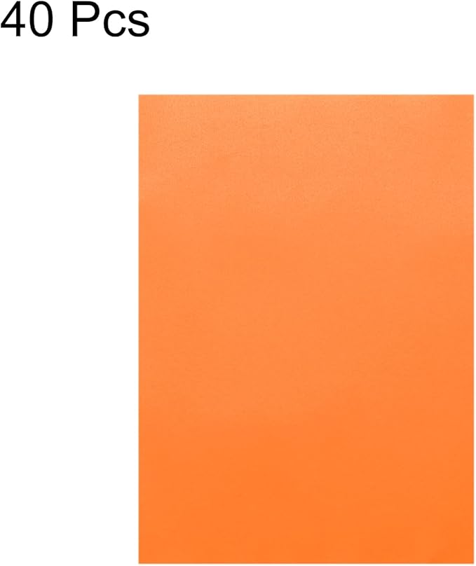 MECCANIXITY Colored Vellum Paper, 40 Sheet Orange Transparency 8.5 x 11 Printable Vellum Paper, Translucent Vellum Sheets for Printing Wedding Invitations Ink Jet Laser Printer