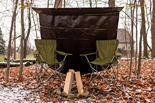 WHITEDUCK Super Heavy Duty Poly Tarp Cover 16 Mil & 10 Mil with Grommets and Reinforced Edges (Brown, White & Silver Black) (Brown- 16 Mil, 30' x 30') - color: Brown- 16 Mil, size: 30' x 30'