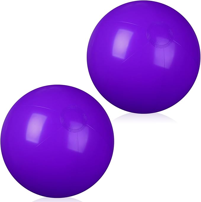 2 Pcs Inflatable Beach Ball 8 inch Swimming Pool Balls Summer