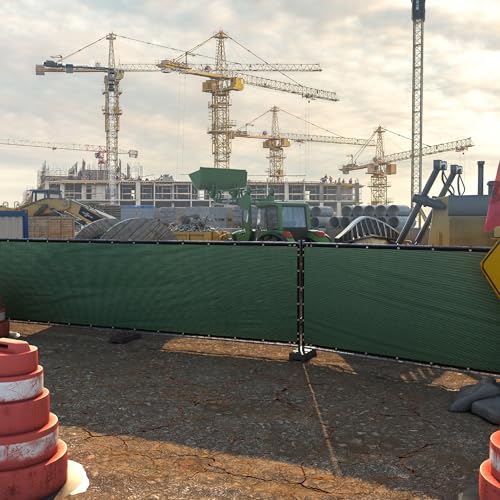 ColourTree Customized Size Green 4' x 13' Fence Screen Privacy Screen - Commercial Grade 170 GSM - Heavy Duty - Cable Zip Ties Included - color: Green, size: 4' x 13' Custom Made Size