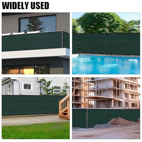Privacy Fence Screen 3 X 65 FT, Heavy Duty Outdoor Shade Mesh Cloth for Garden, Backyard, Patio, Balcony & More – UV Protection, Windproof & Durable – Easy Installation with Grommets, Customizable - size: 3FT X 65FT
