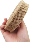 INSPIRELLE 1" Natural Burlap Fabric Roll 10 Yards Jute Ribbon for Gift Wrapping Craft Projects Wedding Decoration Home Decoration 2.5CM