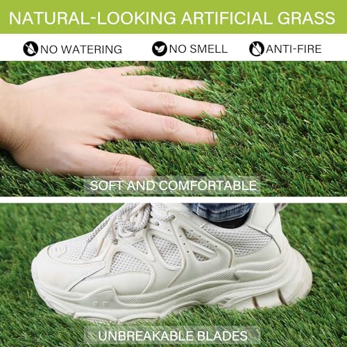 Sunturf Fake Grass for Dog to Pee on Artificial Grass for Dogs Grass Turf Mats for Puppy Pee Training Dog Pee Pads Extra Large for Dogs 4x10FT Dog Supplies Reusable - size: 4x10 FT