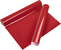 VINYL FROG Heat Transfer Vinyl Roll HTV Vinyl - 12" x5ft Red Iron on Vinyl for T-Shirts, Heat Press Vinyl for DIY Craft Designs (Red)