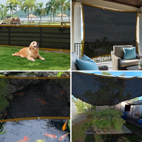 Shade Cloth - for Garden 90% Plant Shades Mesh Tarp with Grommets Outdoor Sun Shades Netting for Chicken Coop Greenhouse Vegetables Pergola Patio Cover - size: 5×6FT