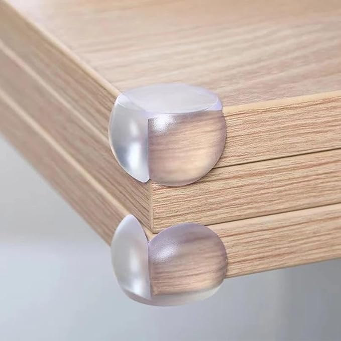 Clear Corner Protectors for Baby Safety, Transparent Furniture Edge Guards, Cushioned Protection for Tables, Soft Bumpers (24)