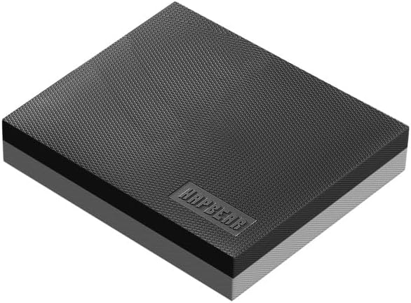 HAPBEAR Exercise Balance Pad - 15"x12" Non-Slip Textured Bottom Stability Training Mat - 2.25" Thick Soft Cushioned Foam for Physical Therapy, Core Training & Home Workouts