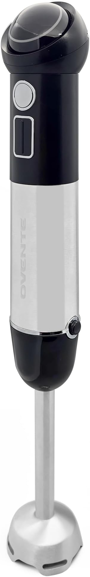 OVENTE Cordless Immersion Hand Blender, 300W Rechargeable Handheld Portable Stick Mixer with Speed Pulse Activating Sensor and Stainless Steel Blades for Smoothies, Shakes or Baby Food, Black HR995B
