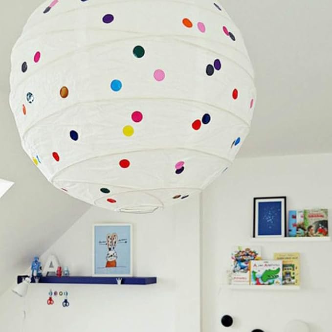 Colorful Polka Dot Wall Decals Watercolor Dots Wall Sticker for Kids Baby Girls Teens and Nursery Room (12 Sheets)