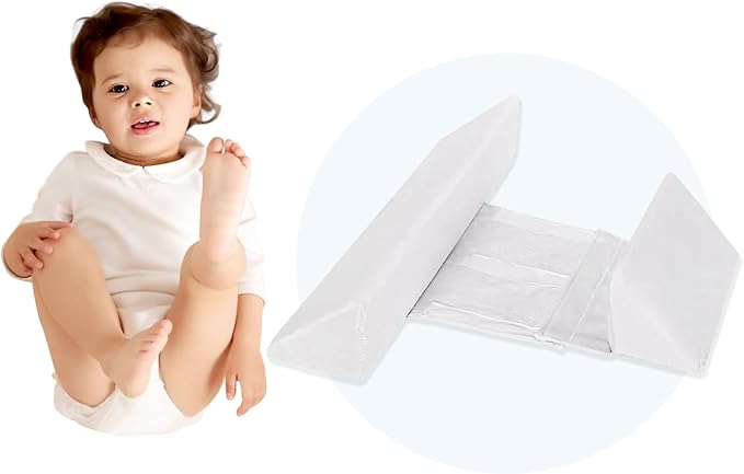 Baby Side Sleeper Weddge Breathable Pillow, Removable and Washable Breathable Bedding Set, Medium