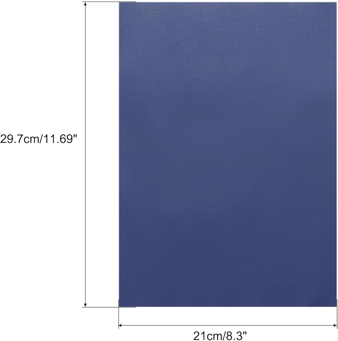 MECCANIXITY Colored Vellum Paper, 40 Sheet Deep Blue Transparency 11.7 x 8.2 Printable Vellum Paper, Translucent Vellum Sheets for Printing Wedding Invitations, Ink Jet Laser Printer