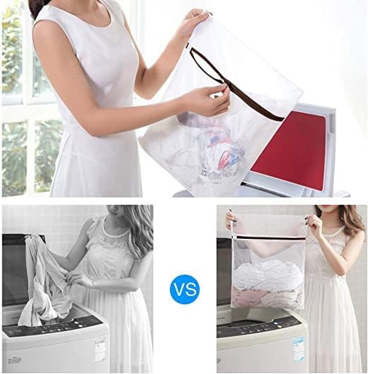 GOGOODA Laundry Mesh Wash Bags for Delicates (5 Set-2L, 2M, 1 Cylinder)