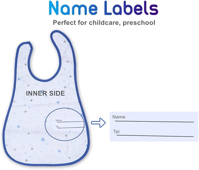 Baby bibs Waterproof Toddler bib - Feeding bib with Pocket for Infant Boy Girl Washable 6-36M