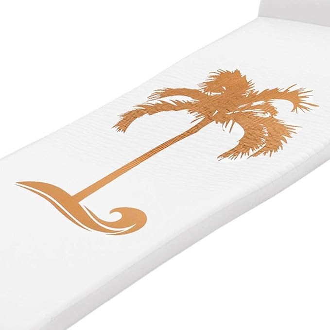 TRC Recreation Sunsation Vinyl Coated Foam Swimming Pool Float Mat Adult Lounger with Built-in Roll Pillow
