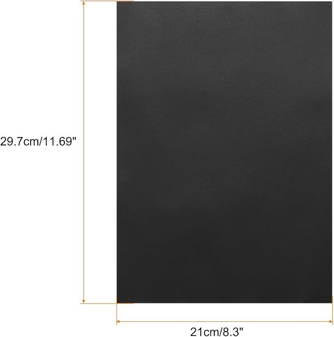 MECCANIXITY Colored Vellum Paper, 20 Sheet Black Transparency 11.7 x 8.2 Printable Vellum Paper, Translucent Vellum Sheets for Printing Wedding Invitations, Ink Jet Laser Printer