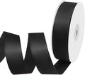 1" Width x 50 Yards Satin Fabric Ribbon, Black Ribbon Perfect for DIY Bows, Swags, Gift Wrapping, Craft, Flower Bouquet，Christmas and Halloween Party Decoration