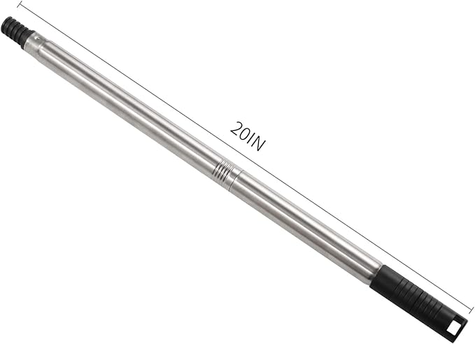 Paint Roller Extension Poles, 5 Piece Painting Extension Pole Extends to 48.5" Stainless Steel Telescopic Rod for Paint Roller Brushes to Easily Brush The Ceiling