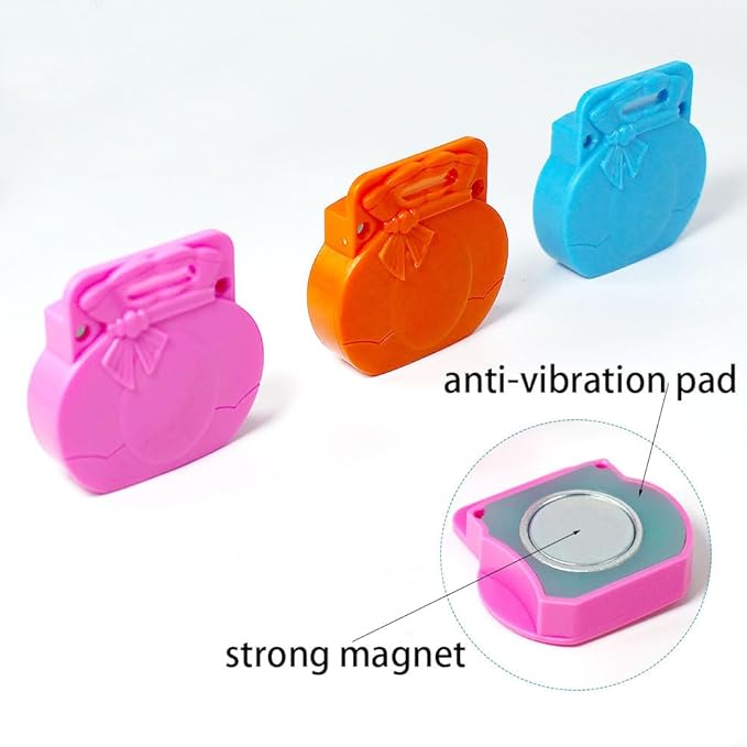 Sowiichi Magnetic Seam Guide for Sewing Machine, 3pcs 2025 Upgraded Multifunctional Polygonal Seam Guide Hemmer Guide, Universal Sewing Accessory Supplies for Magnet Making Machines