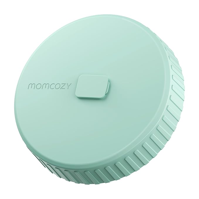 Momcozy Glass Breast Milk Pitcher Lid, Leak Proof with Thickened Silicone Seal, Easy-Open Design with Pressure Release Valve, Dishwasher Safe and Food Grade Caps-1 Pack, Green