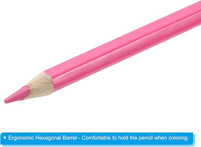 PATIKIL Watercolor Pencil, 6Pcs Water Soluble Pencils for Blending, Coloring, Sketch Drawing, Painting, Pale Pink
