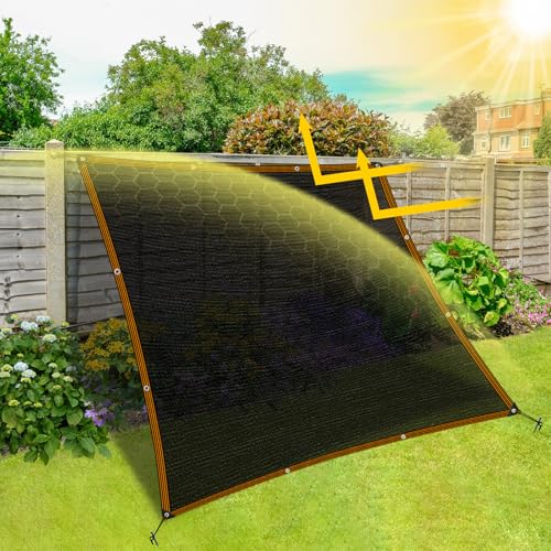 Shade Cloth - for Garden 90% Plant Shades Mesh Tarp with Grommets Outdoor Sun Shades Netting for Chicken Coop Greenhouse Vegetables Pergola Patio Cover - size: 5×6FT