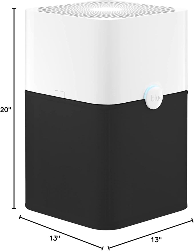 BLUEAIR Air Purifier Large Room, Air Cleaner for Dust Pet Dander Smoke Mold Pollen Bacteria Allergen, Odor Removal, for Home Bedroom Living Room, Washable Pre Filter, HEPASilent, Blue 211+ (Non-Auto)