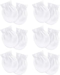 Newborn Baby Mittens No Scratch Cotton Elastic Wrist Gloves Infant Toddler Mittens for Baby Boy Girl 0-6 Months