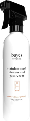 Bayes High-Performance Stainless Steel Cleaner Spray, Polish, and Protectant - Indoor & Outdoor Stainless Cleaner - Stainless Steel Sink Cleaner 16oz, 6 Pack
