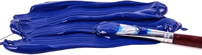 Mont Marte Discovery School Acrylic, Phthalo Blue, 1/2 Gallon (2 Liter). Ideal for Students and Artists. Excellent Coverage and Fast Drying. Pump Lid Included.