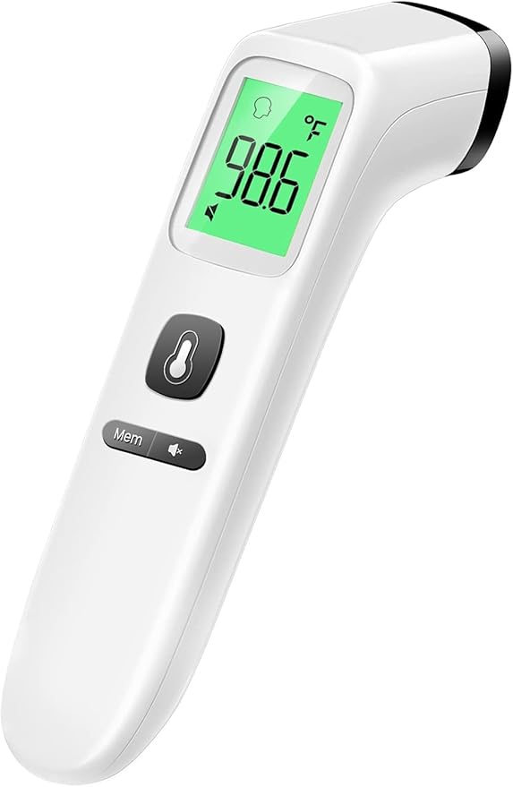 No-Touch Thermometer for Adults and Kids, Digital Accurate Baby Thermometer with Fever Alarm, 1 Second Fast Result, Easy to use, 2 in 1 Mode