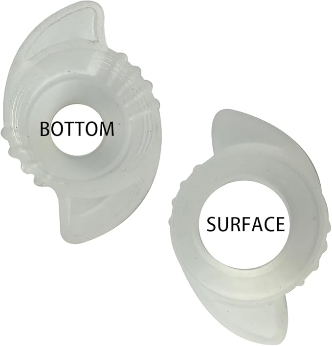 2 Pack door knobs cover,Door Handle Extension, Soft Rubberized Doorknob Extension, Converts Knob Style Doors to Handles for Easy Accessibility, Door knob Grips Fits Door Knobs (Transparent-2 PCS)