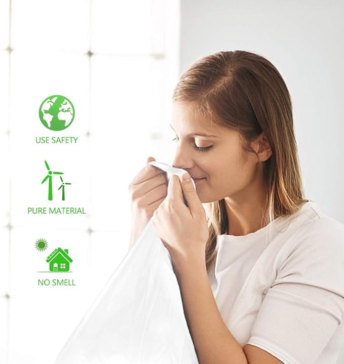 4 Gallon 1000 Counts Strong Trash Bag Garbage Bags by Teivio, Bathroom Trash Can Bin Liners, Small Plastic Bags for home office kitchen