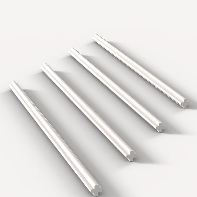 Classic Building Axle Bulk, 16L 10 Piece, Compatible with Lego Parts and Pieces:(Colour:White)