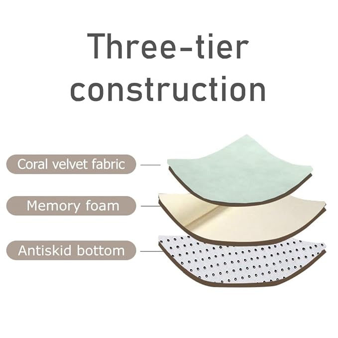 Loartee Nursery Rug Coral Velvet Crawling Rugs Mat Area Rugs Play Crawling Mat(6'7"x9'2", Light Green) for Toddler Children Play Mat Yoga Mat Exercise Pads Carpet