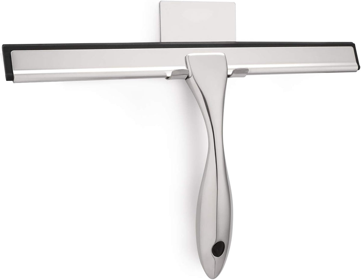 Hiware All-Purpose Shower Squeegee for Shower Doors, Bathroom, Window and Car Glass - Stainless Steel, 12 Inches