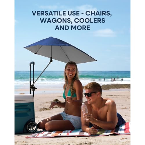 Sport-Brella Versa-Brella SPF 50+ Adjustable Umbrella with Universal Clamp - color: Wood Camo, style: REG