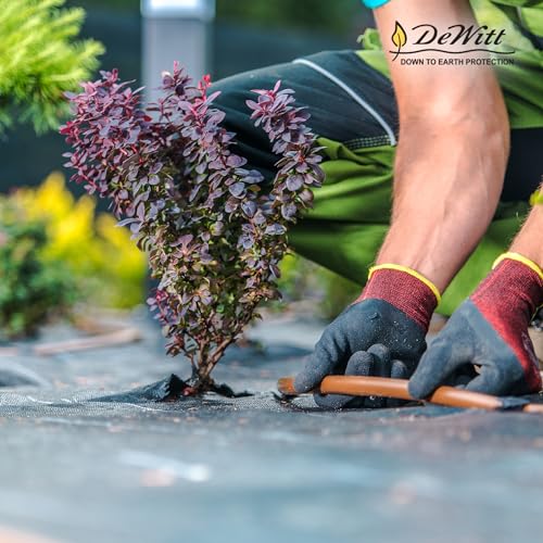 Dewitt 2-Pack Pro-5 Weed Barrier Fabric 5 oz, 5 x 250 Feet – Heavy-Duty Woven Landscape Ground Cover Mat for Raised Garden Bed, Greenhouse Gardening, Outdoor Landscaping, and Commercial Planting - size: 2 Pack, style: 5' x 250'