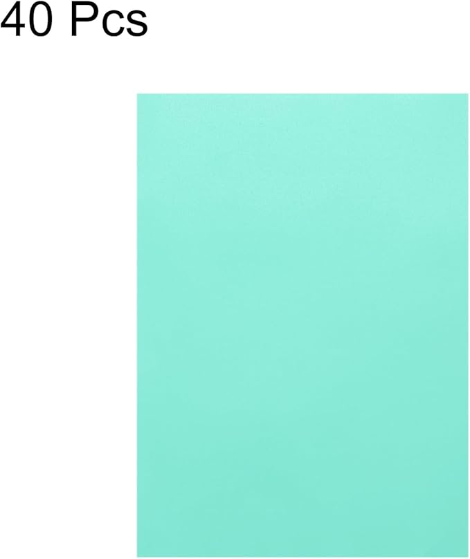 MECCANIXITY Colored Vellum Paper, 40 Sheet Sky Blue Transparency 8.3" x 5.9" Printable Vellum Paper, Translucent Vellum Sheets for Printing Wedding Invitations Ink Jet Laser Printer