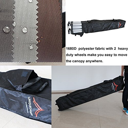 10'x10' Pop Up Canopy Tent Commercial Instant Shelter with Heavy Duty Roller Bag, 4 Canopy Sand Bags, 10x10 FT Blue - color: Blue