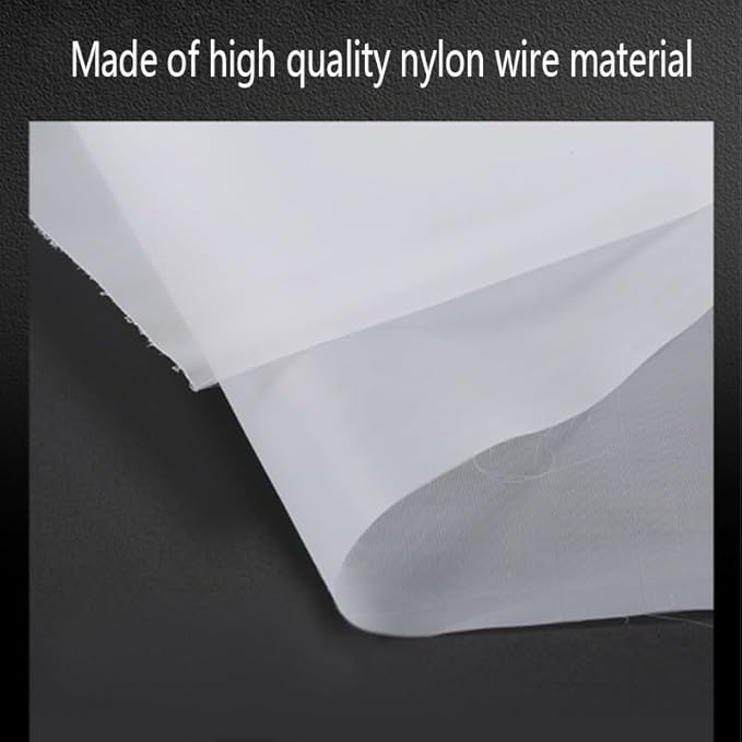 Fine Filter Mesh Nylon Fabric, Recycling Screens for The Industry 48 Micron Nylon Filter Mesh(300 Mesh,1x10 m)