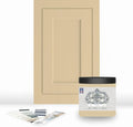 ALL-IN-ONE Paint, Durable cabinet and furniture paint. Built in primer and top coat, no sanding needed. Includes our 30 featured color card - Kind (buttery yellow), 8oz Sample