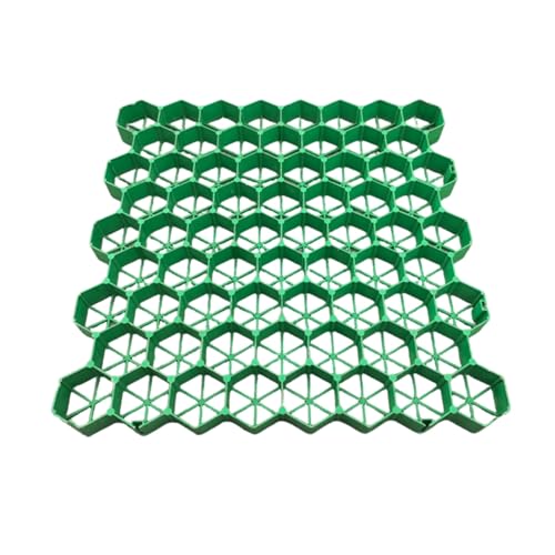 Plastic Lawn and Gravel Stabilization Grid Outdoor Ground Reinforcement Mat for Grass and Gravel Areas HeavyDuty Turf Support Grille - size: 5cm-8 pieces