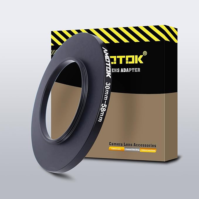 30mm Lens to 58mm Camera Lens Adapter,30mm to 58mm Filter Step up Ring Adapter Ring,Compatible All 58mm Filter Accessory