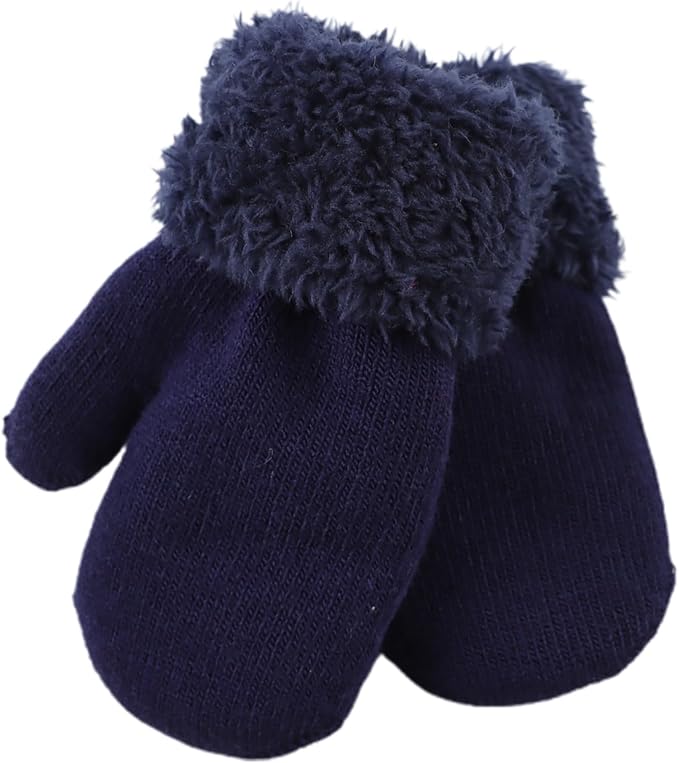 PESAAT Baby Girl Mittens Fleece Toddler Boy Mittens Warm Kids Winter Gloves Unisex Cold Weather Baby Gloves