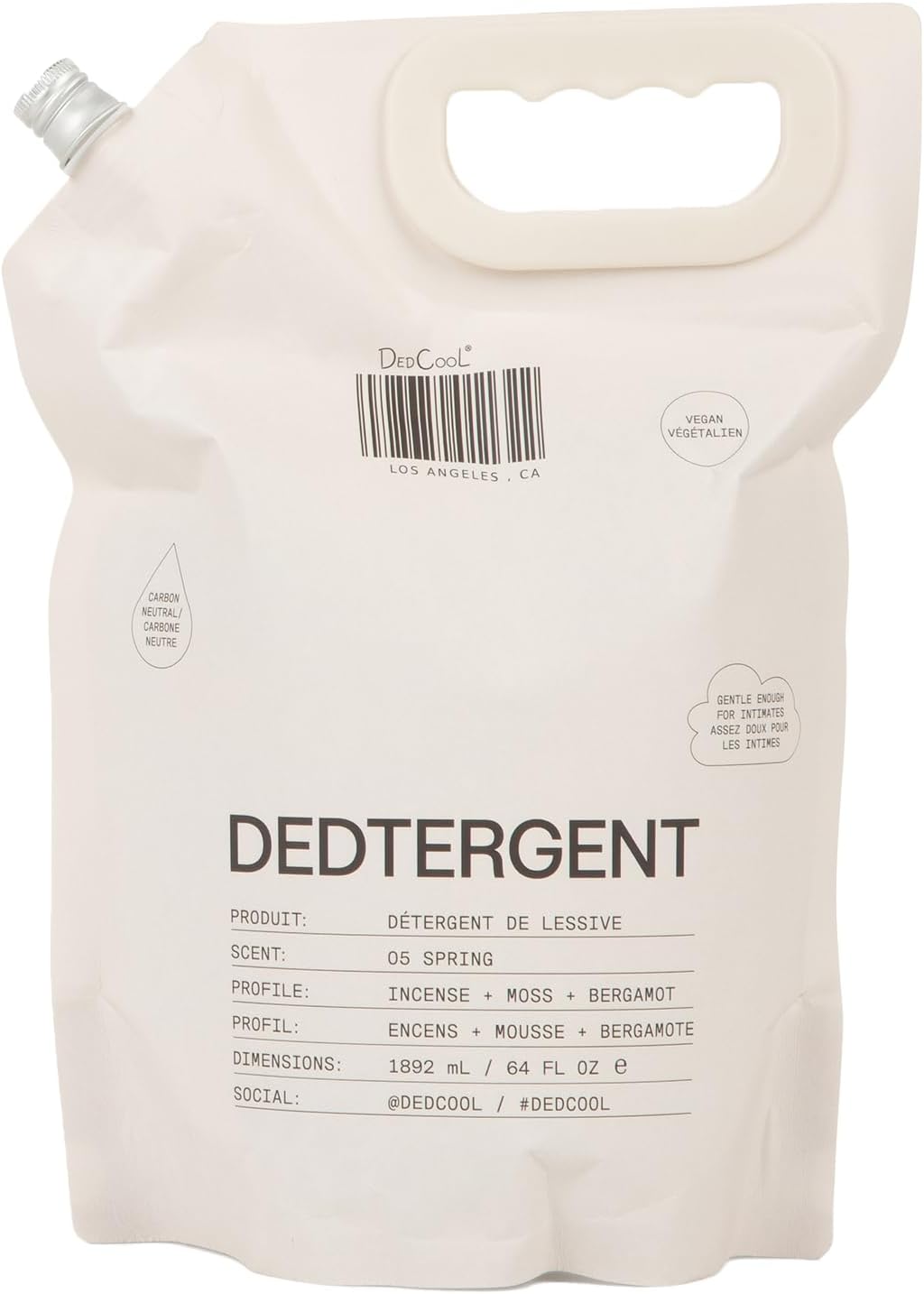 DedCool Liquid Laundry Dedtergent | 05 Spring | Luxurious Fresh Floral Fragrance Detergent | Removes Stains | Infused with Natural Essential Oils | Non-Toxic | 120 Washes | 64 fl oz
