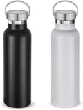 Neihepal 20 oz Insulated Water Bottles Bulk 2 Pack,Stainless Steel Double Wall Sport Bottle with Lid of Handle,Metal Reusable Thermoses Flask for School,Cyclists,Hikers,Gift (Mix,Set of 2)